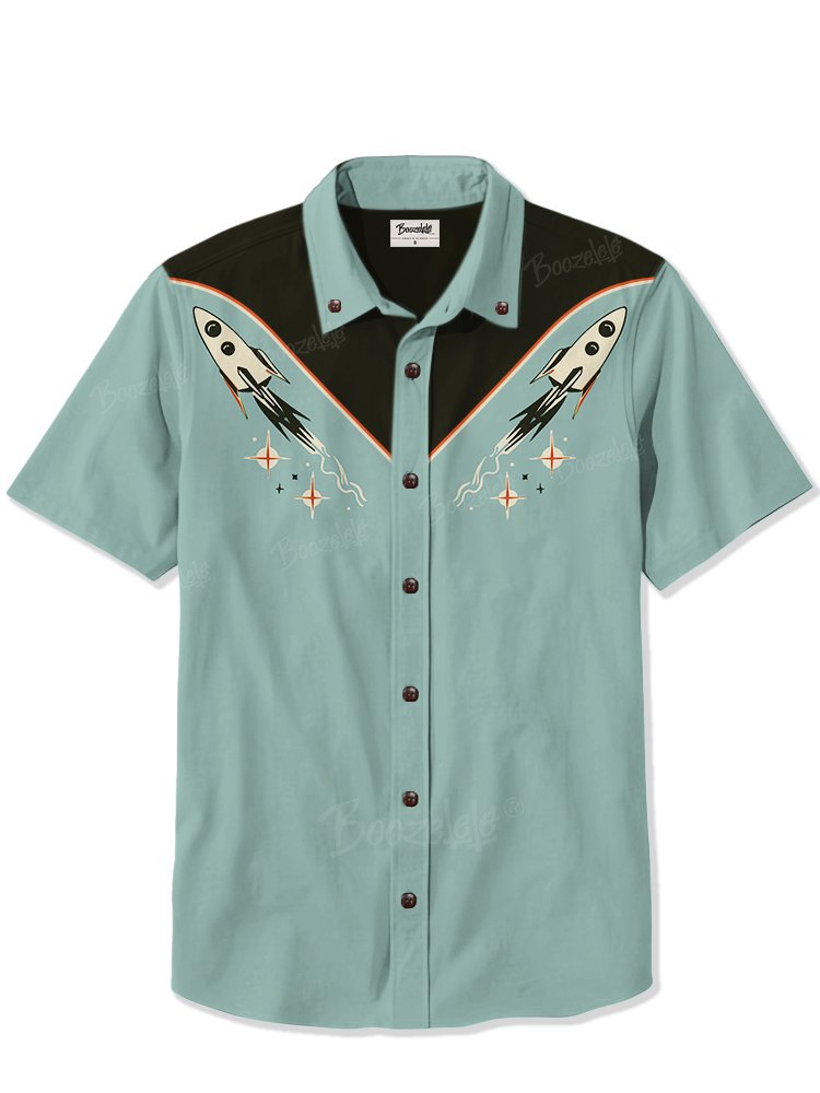 1950's Atomic Rocket - 100% Cotton Shirt
