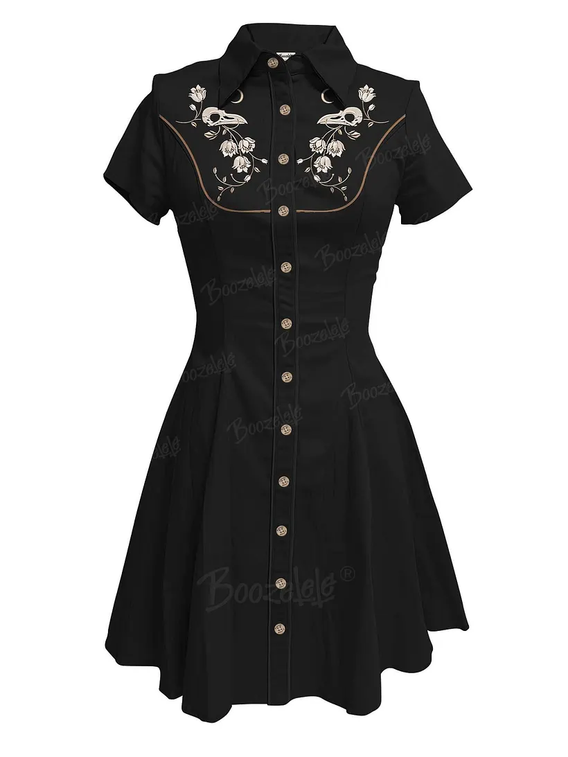 embroidered skeleton dress Skeleton Dress