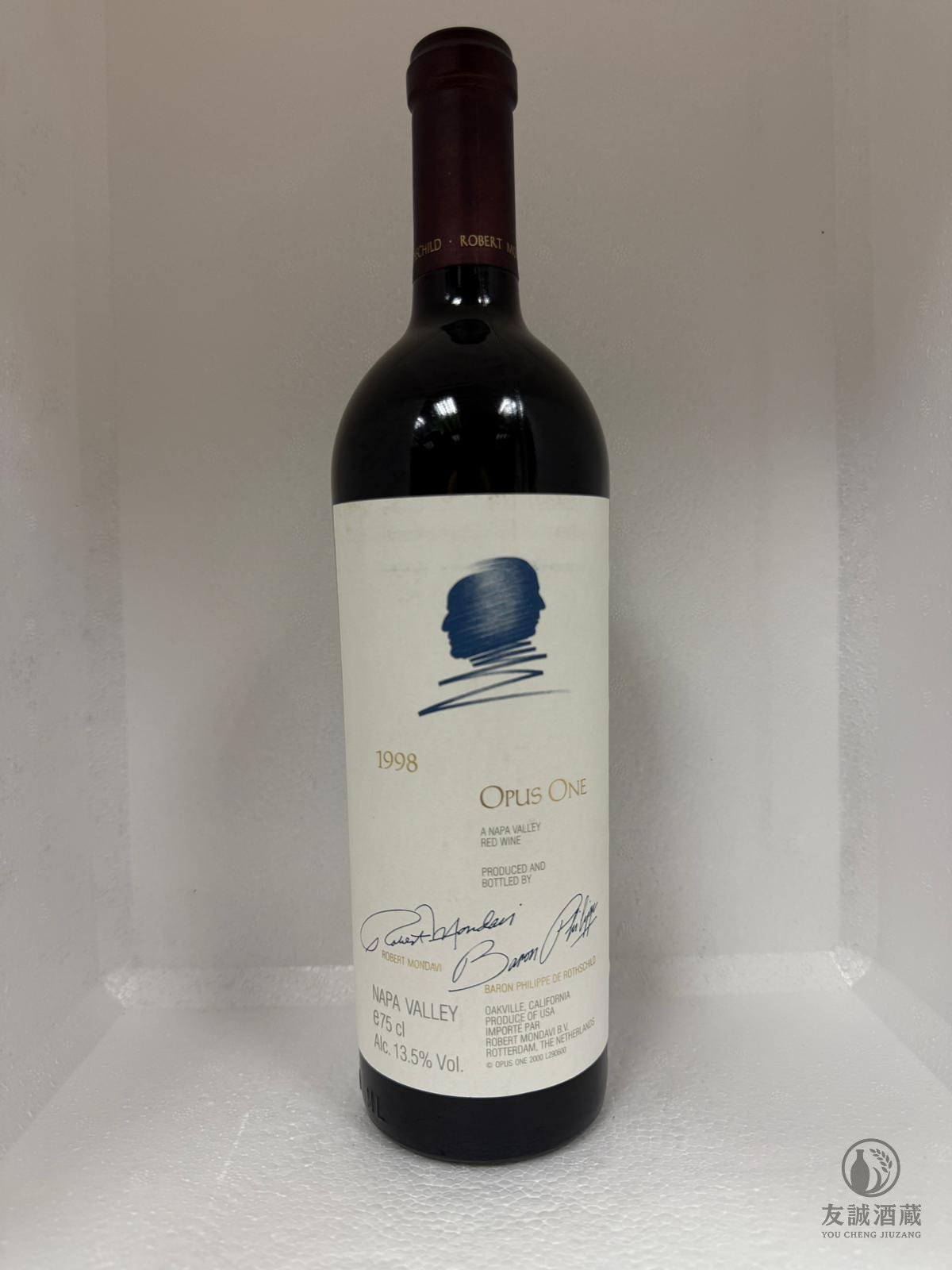 【A9607】作品一號 Opus One 1998｜瓶身微瑕 友誠酒藏