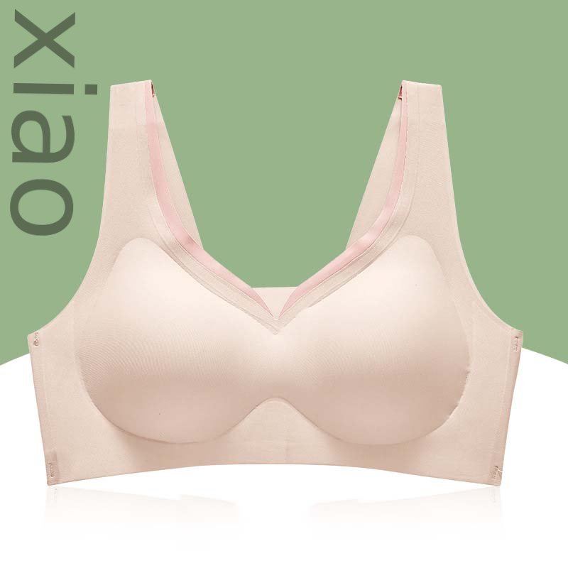 Bras-Roseheart New For Women  Pink Skin Wireless Padded Bras Push Up Bralette One-Piece Bras Invisible Cup A B Underwear Seamless-Bras