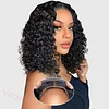 Short Hair Afro Kinky Curly Wigs With Bangs For Black Women