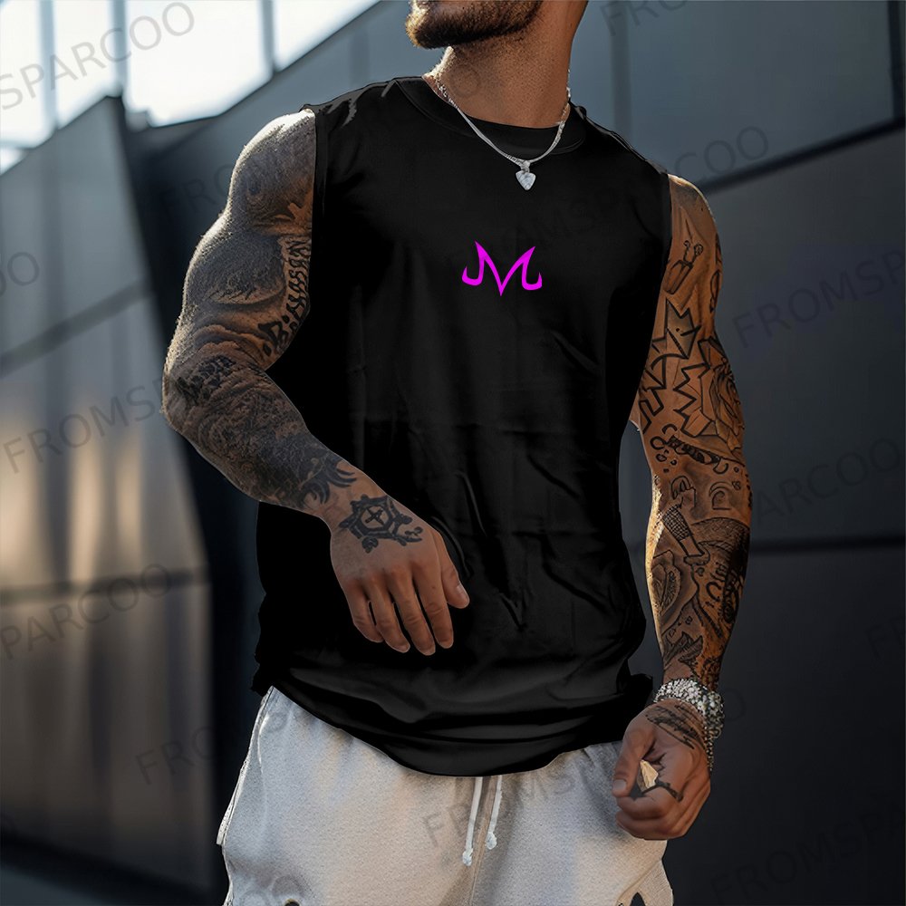 Unisex Dragon Ball Anime Rage BUU Printed Fitness Tank Top