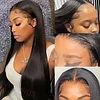 Brazilian Black Glueless Straight Hair For Women Natural Wig