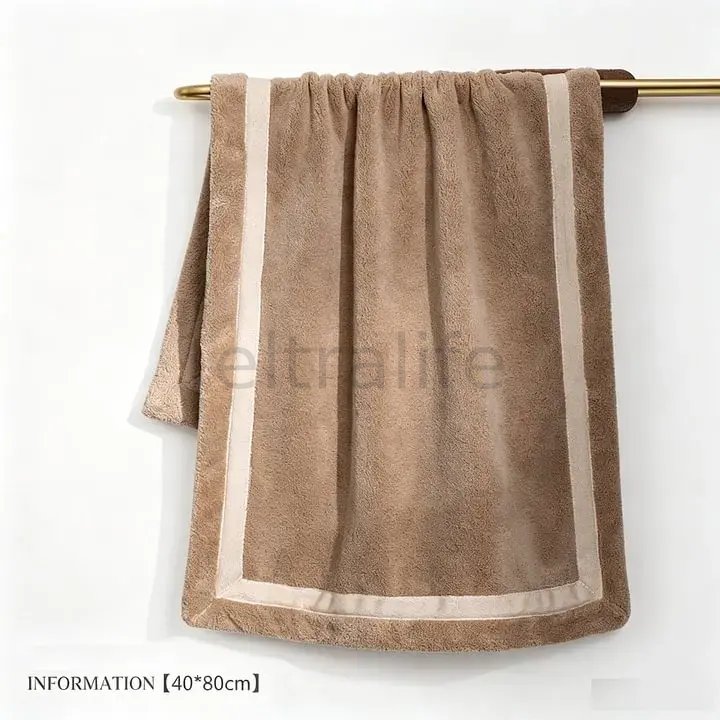 Ultra Soft Cotton Towel with Modern Chic Design - Quick Drying and Absorbent for Bathroom, Home Daily Use  shower cleaning towel, Fluffy antibacterial bath towel,absorbent hair care towel, Kitchen Cleaning, eltralife