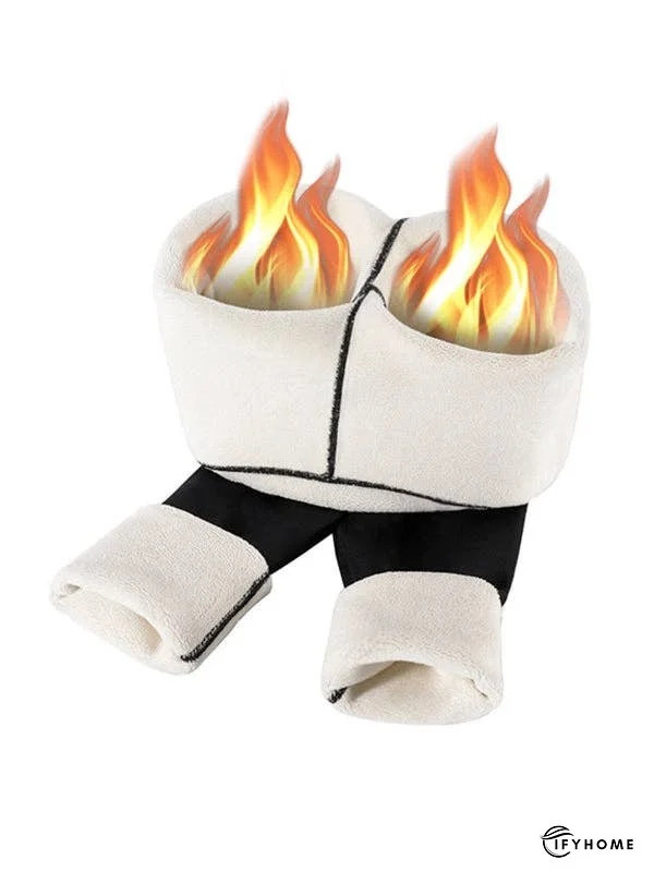 Casual Skinny Leg Keep Warm Solid Color Leggings | IFYHOME