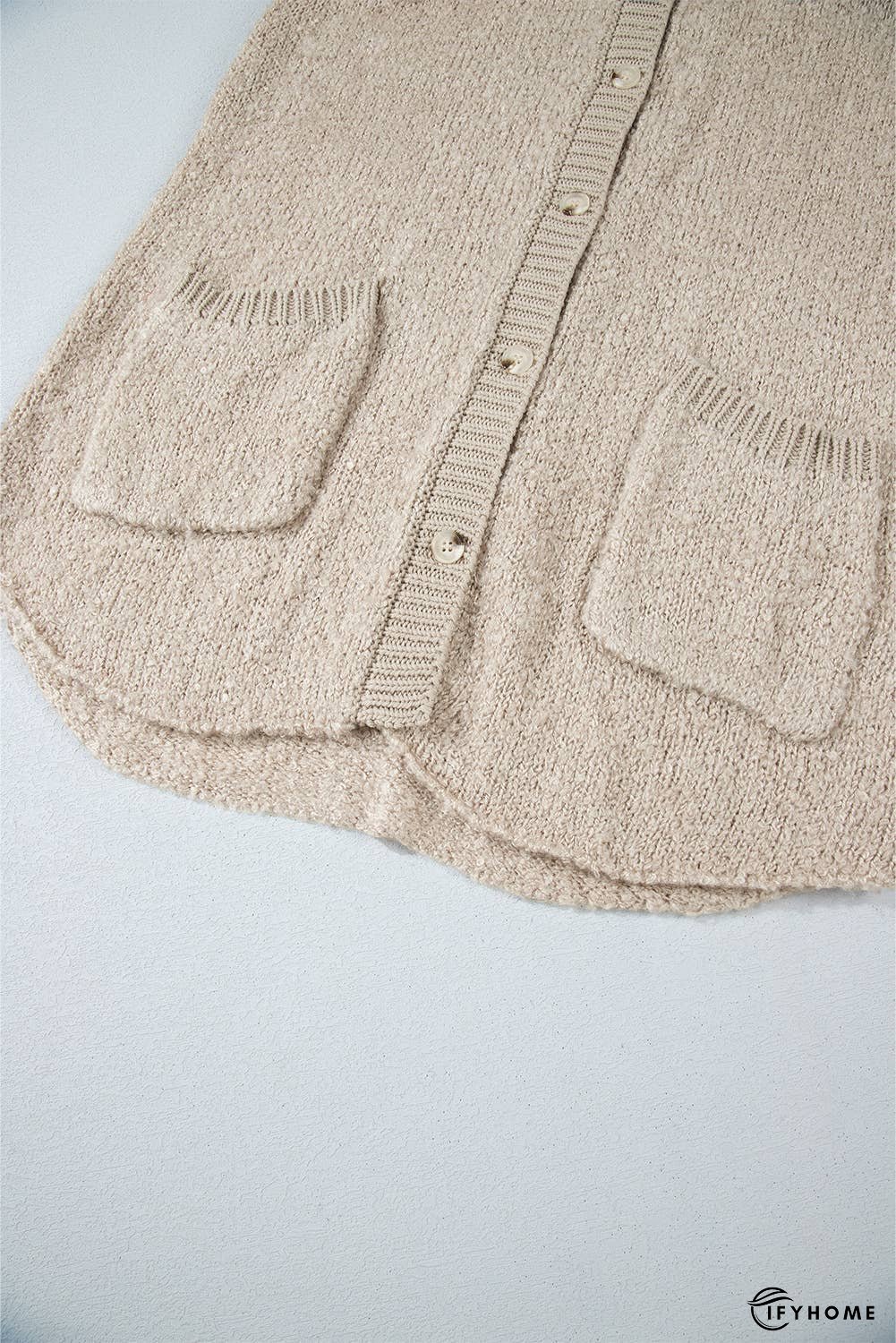 Collared Drop Shoulder Button Up Cardigan | IFYHOME