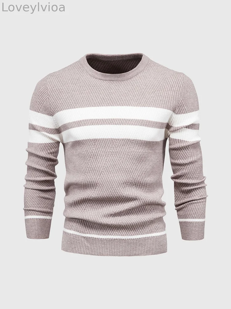 M's Stripe Crewneck Sweater Pullover