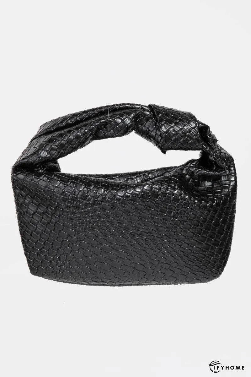 Fame Weave Pattern Knotted Handle Handbag | IFYHOME