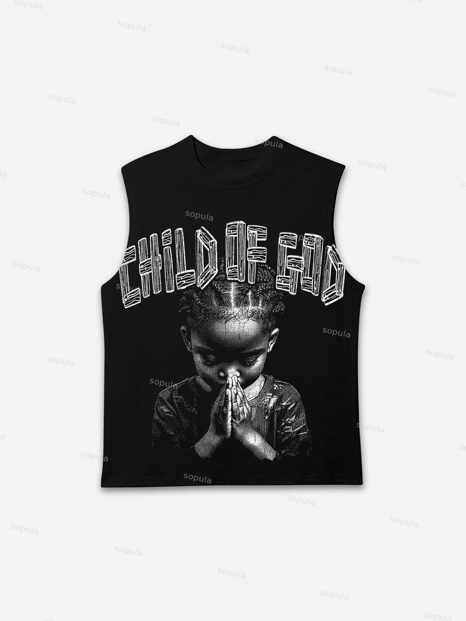 Child Of God Prayer Print Tank Top