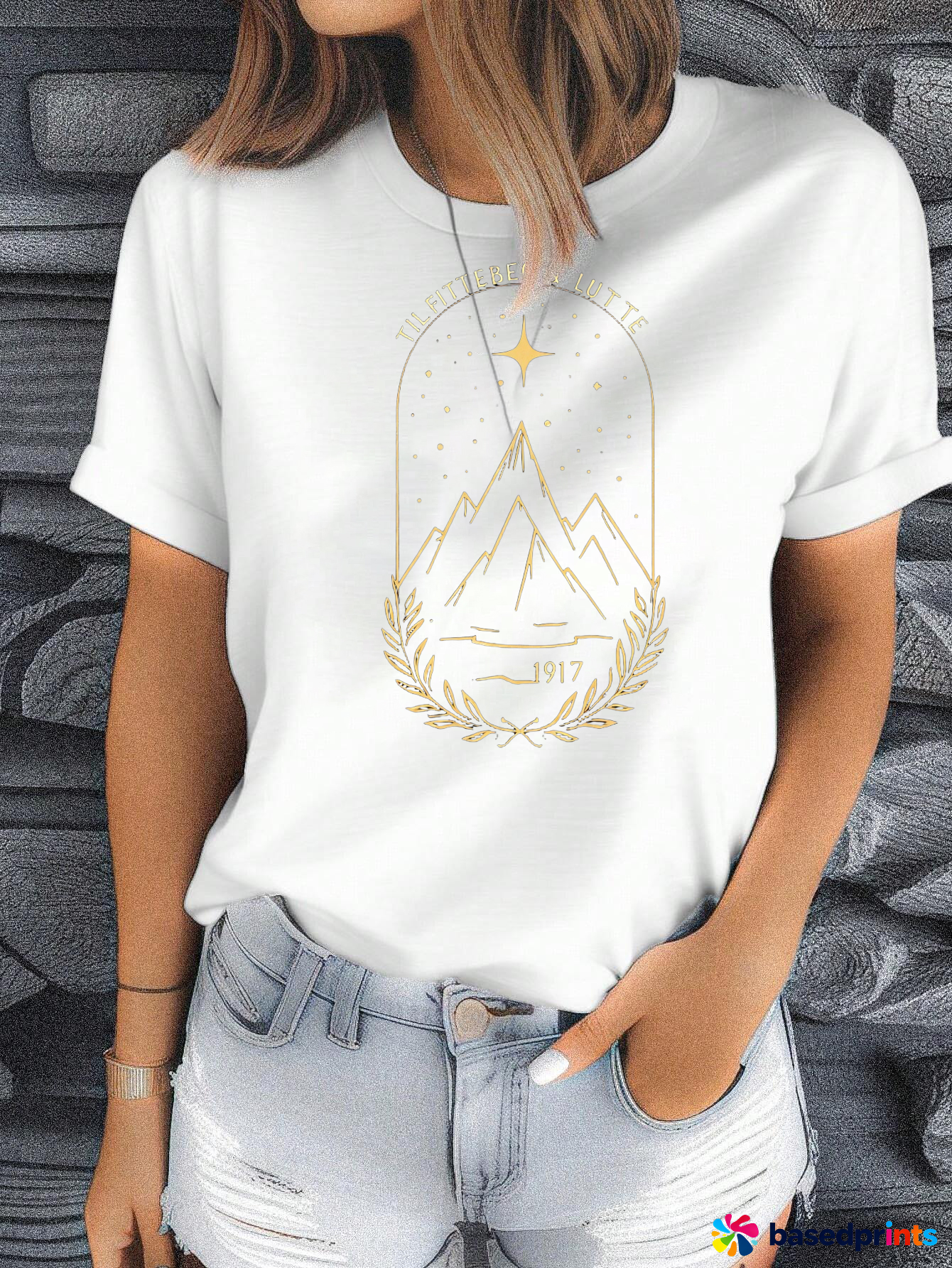 Mountain Graphic Tee White
