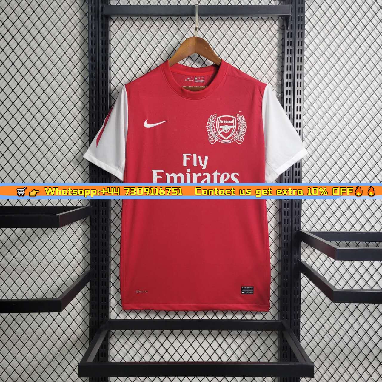 Arsenal Retro 11-12 125th Aniversary Home Stadium Jersey