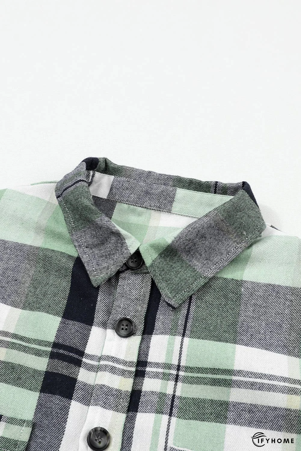 Plaid Button Up Patch Pocket Shirt | IFYHOME