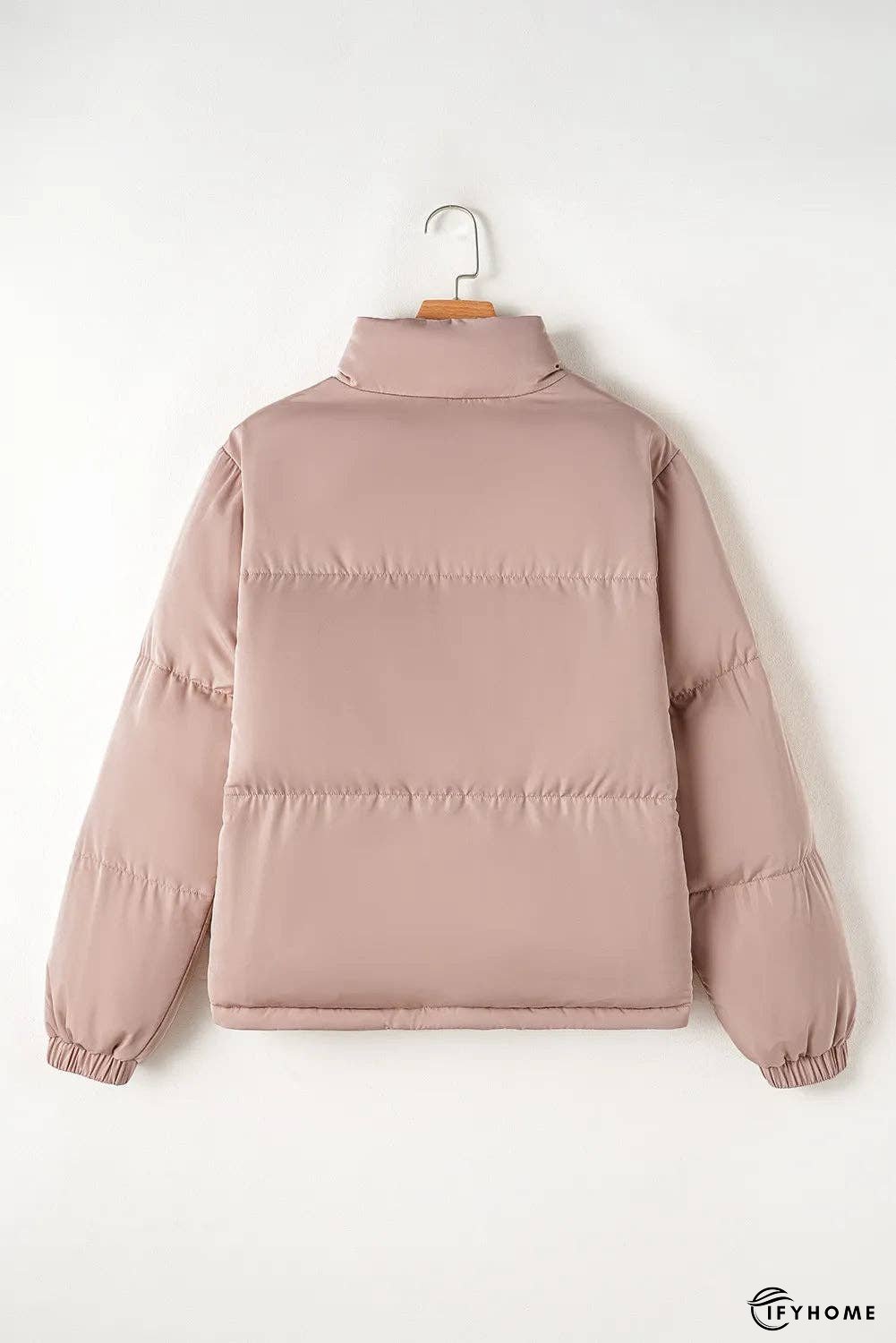 Turtleneck Zip Up Long Sleeve Winter Coat | IFYHOME