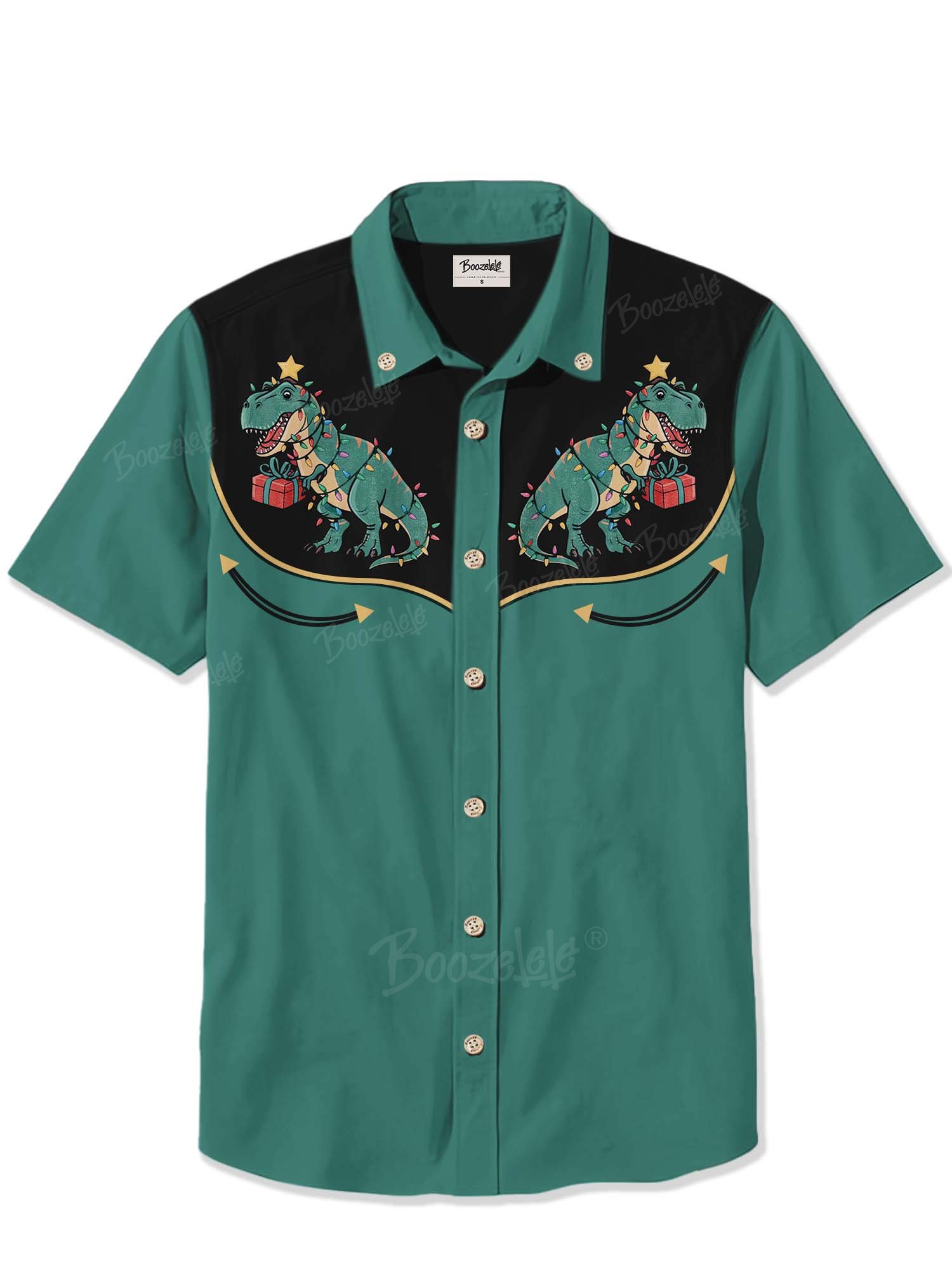 Dinosaur Christmas - 100% Cotton Shirt