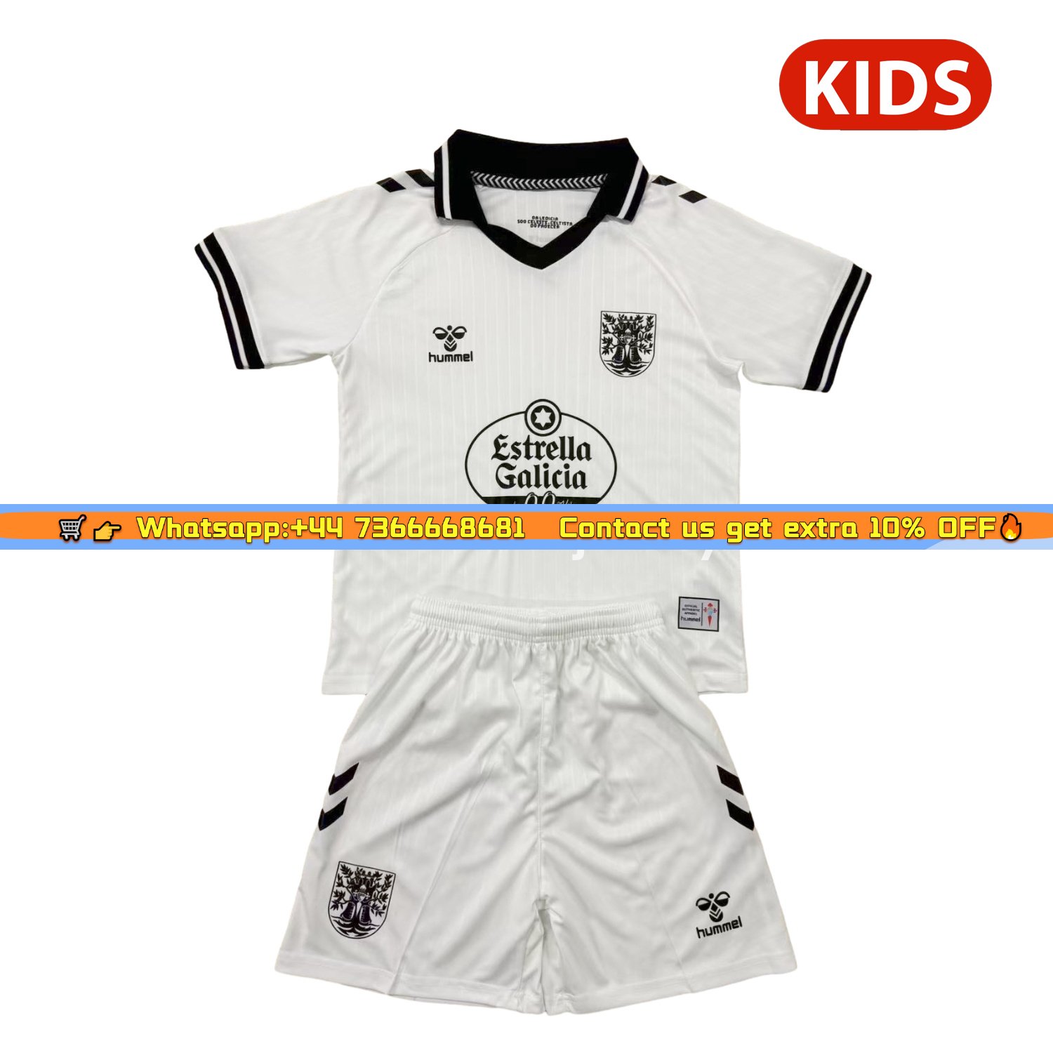 Celta Vigo 24-25 Oliveira Dos Cen Anos White Goalkeeper Kids Kit