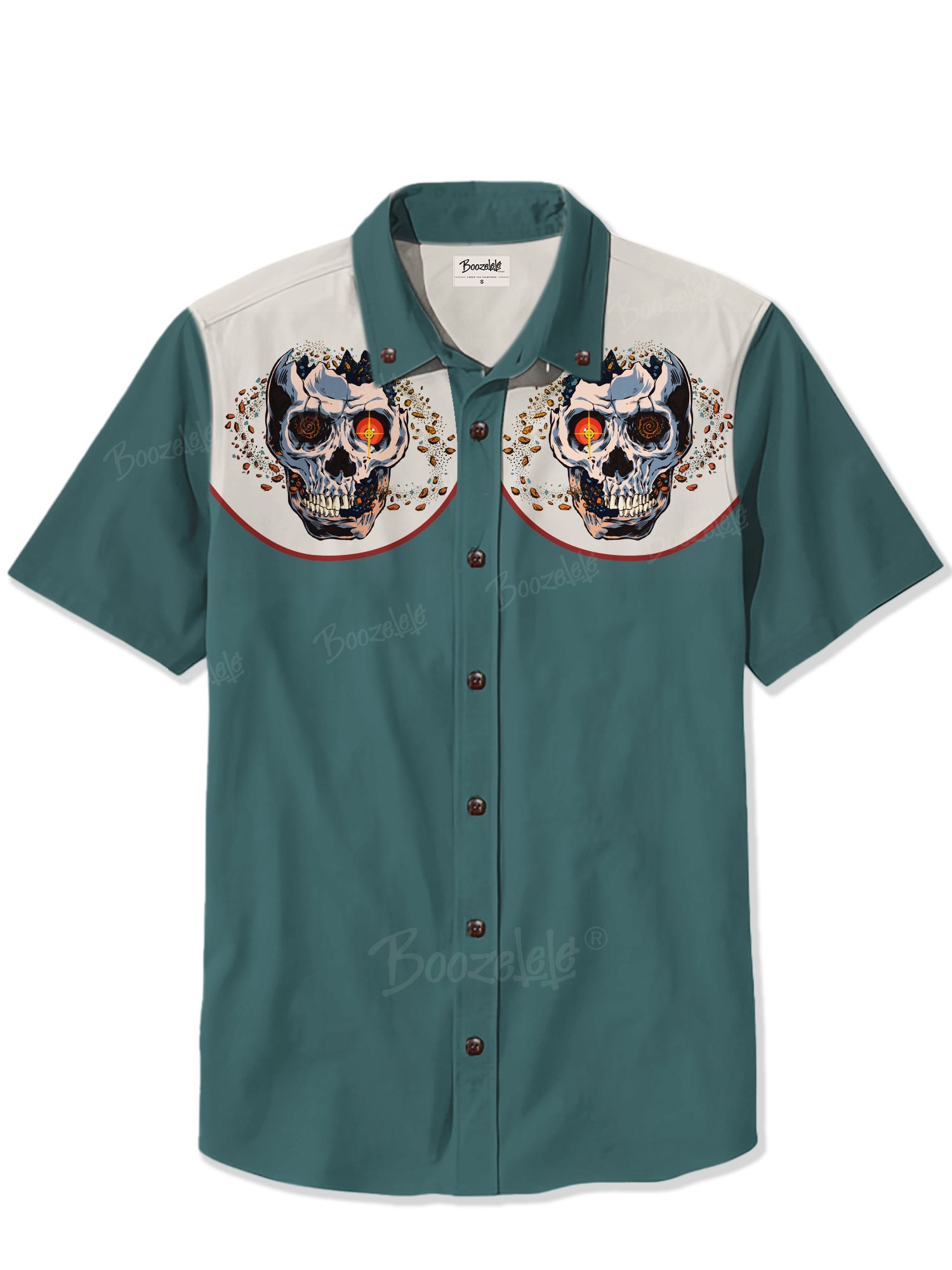 【Liu Hongfei X Boozelele】Skull Planet- 100% Cotton Shirt