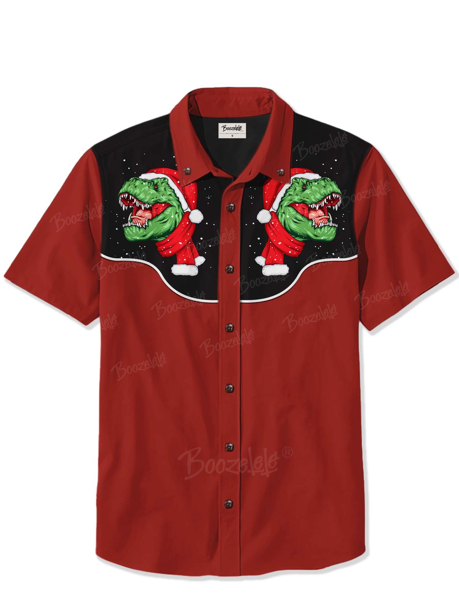 Christmas Dinosaur - 100% Cotton Shirt