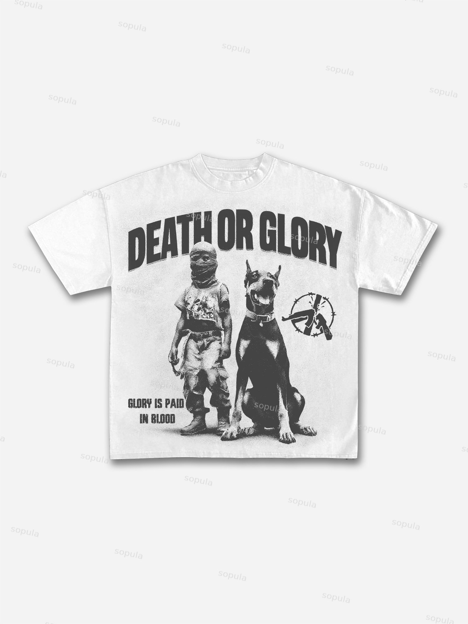 Sopula Death Or Glory Glory Is Paid In Blood Cotton T-shirt