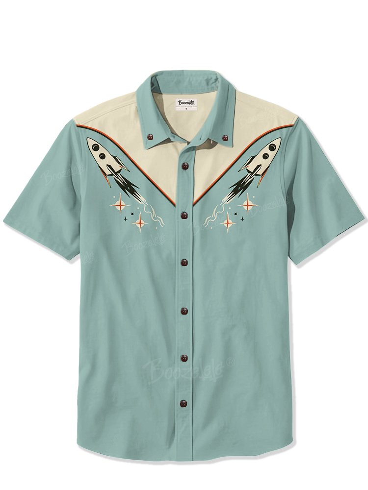 1950's Atomic Rocket - 100% Cotton Shirt