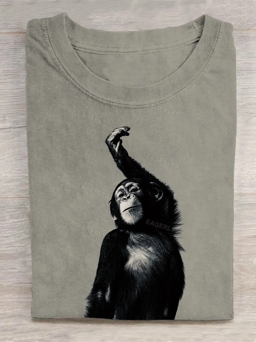 Eagerlys The Orangutan Shooting A Basketball T-shirt Eagerlys