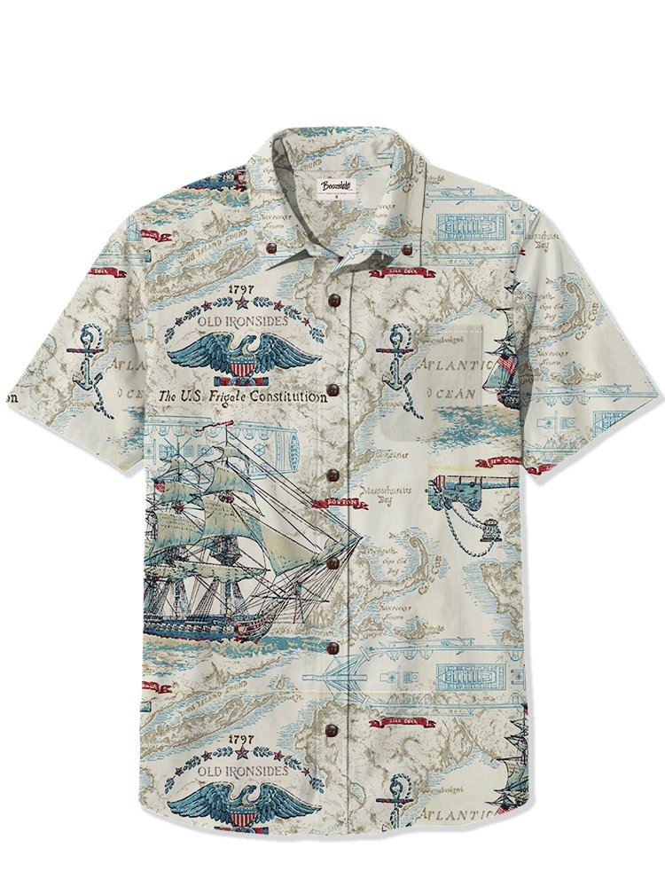 National Flag Sailing - 100% Cotton Shirt