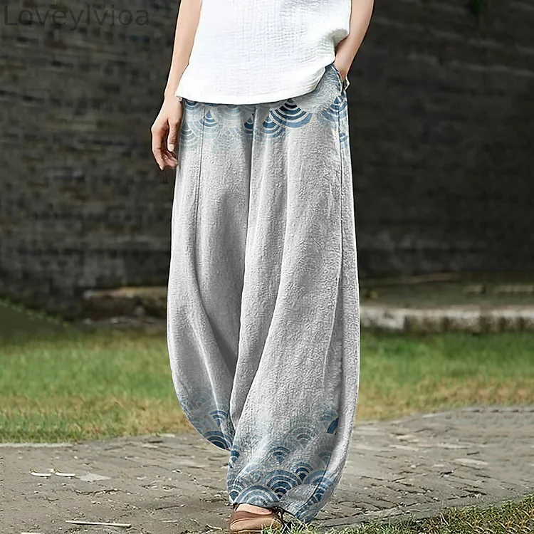 Women'S Japanese Art Loose Casual Pants