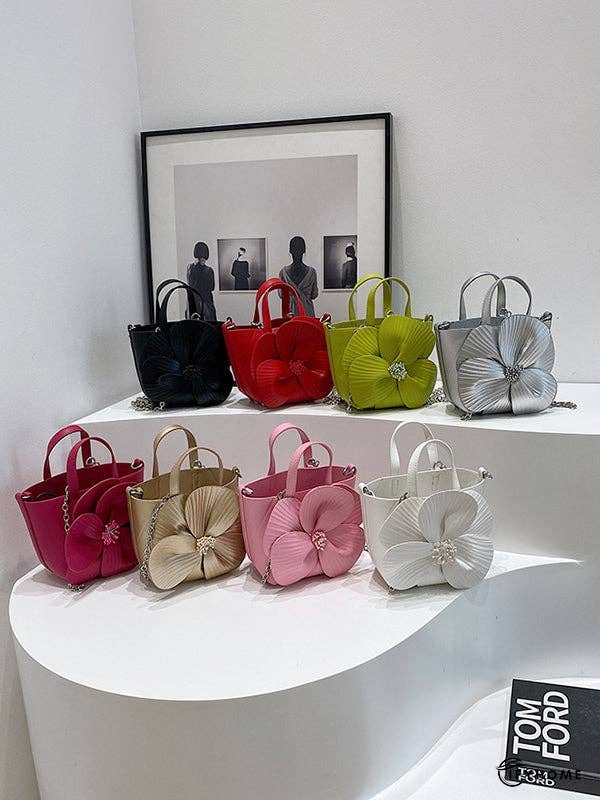 Flower Shape Pleated Split-Joint Bags Crossbody Bags Handbags Tote Bags | IFYHOME