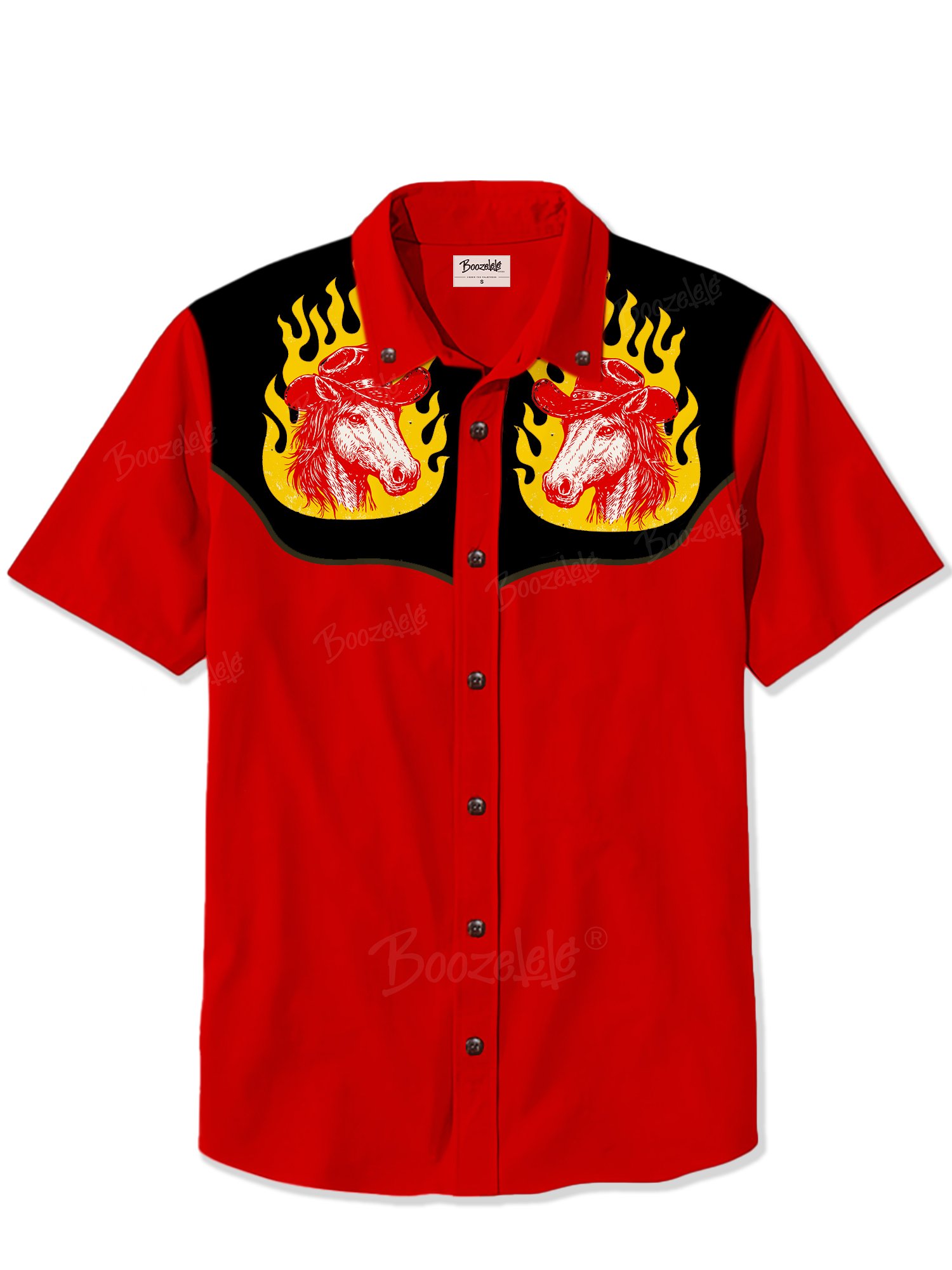 【Sir13 X Boozelele】Horse Cowboy- 100% Cotton Shirt