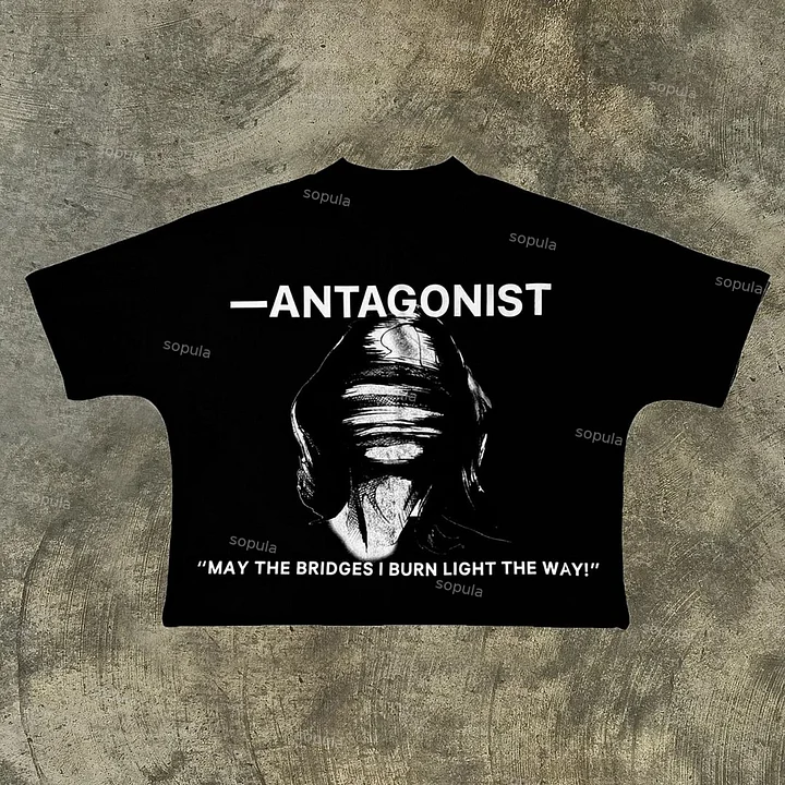 Vintage Y2K Antagonist Graphic 100% Cotton Short Sleeve T-Shirt