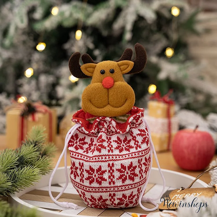🎉Christmas Knitted Doll Gift Bags 