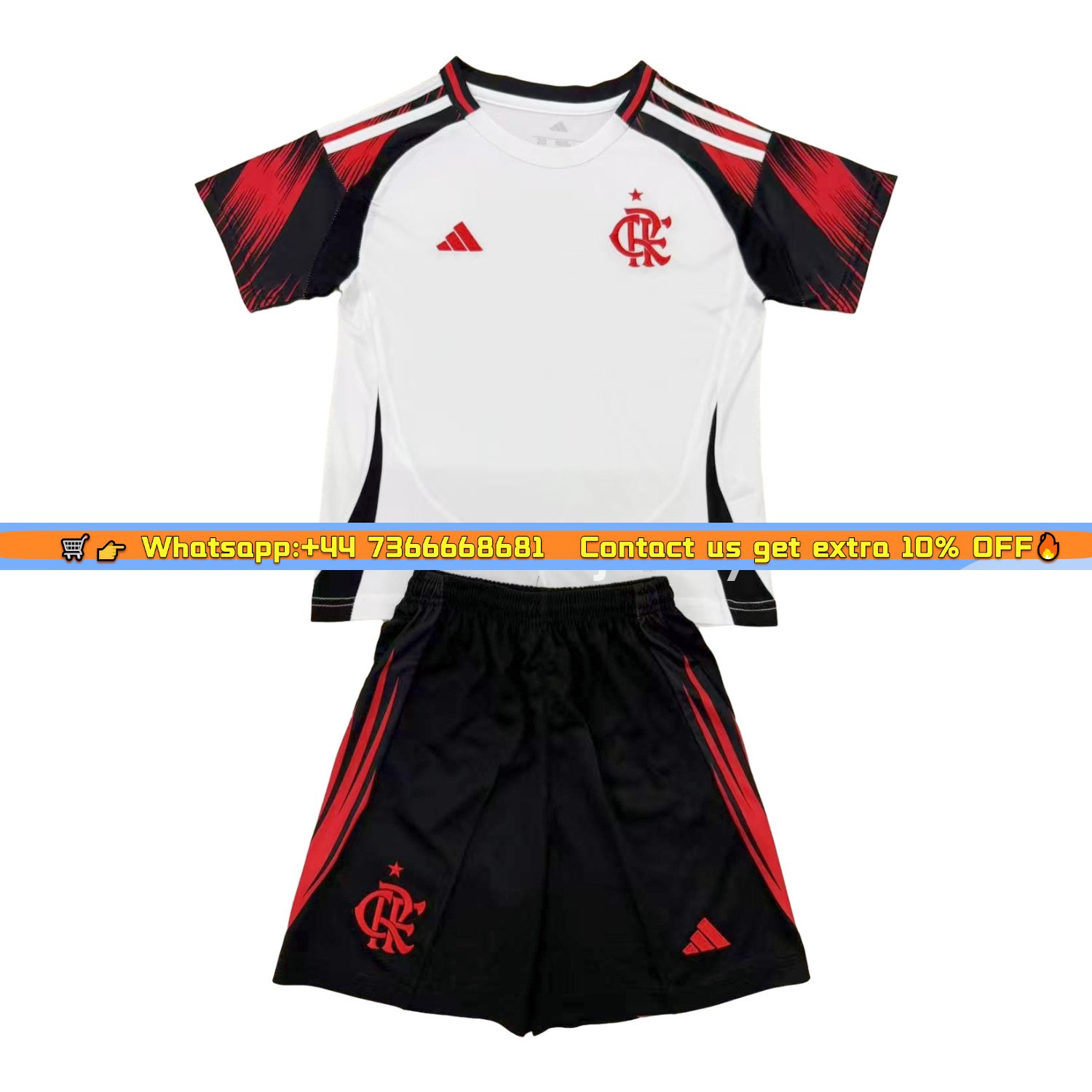 Flamengo 25-26 Away Men's Adult Jersey Set - Fans Version