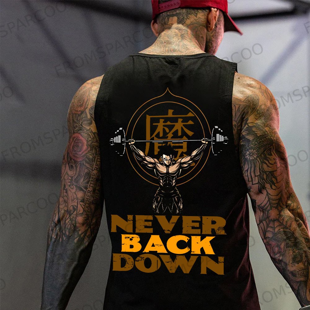 Men's Casual Dragon Ball Anime Printed Fitness Tank Top