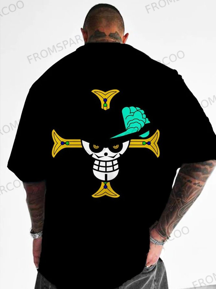 Oversized Loose Anime Large Print T-Shirt