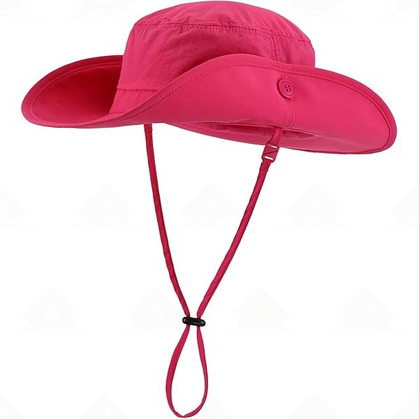 Home Prefer UPF50+ Baby Toddler Sun Hat Boys Kids Wide Brim Fishing Cowboy Hat