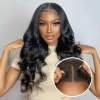 Black Brazilian Long Body Water Wave Wig