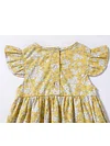 Baby Girl Flower Printed Short Flutter Sleeve Dress 12-24M Wholesale DEARBABYSTORE James Yang