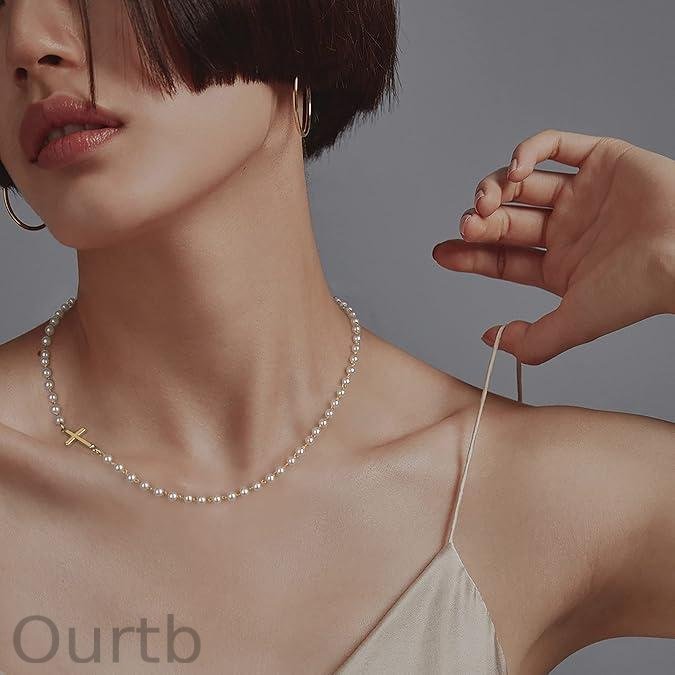 Tewiky Simple Cross Pendant Bracelet Dainty Simple Tiny Cross Bracelet For Women Girls For Christmas Gift All-match & Exquisite Jewelry gift For Summer