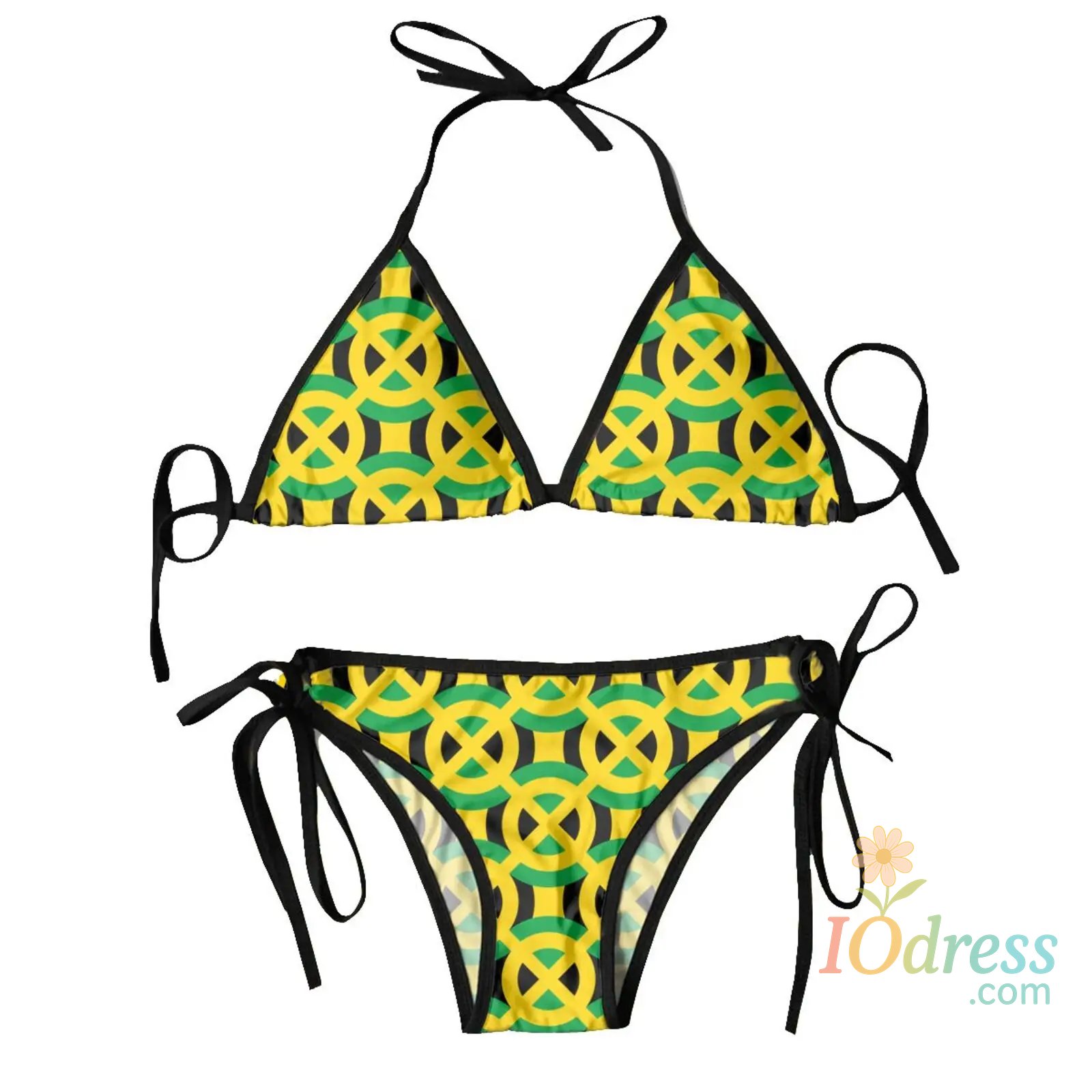 IO Dress Women's Flag of Jamaica Bikini Sets Summer Beachwear Bathing Bikinis Fashionable Two-piece Beach Swimming Swimsuit
