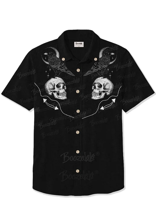 【BAON】[unisex] Panky Summer Boucle Collar Short Sleeve KT Men's Summer Button Up Shirt Short Sleeve Cuban Shirt Knit