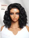Glueless Loose Wavy Bob 150% High Density Drawstring Hair Wig For Beginners