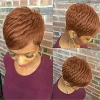 Glueless Super Short Wig 2Inch Straight Pixe Cut Hair