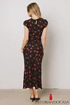 Ellianna Floral Maxi Dress in Black
