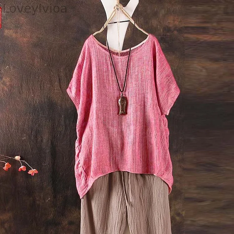 Solid Color Basic Round Neck T-Shirt