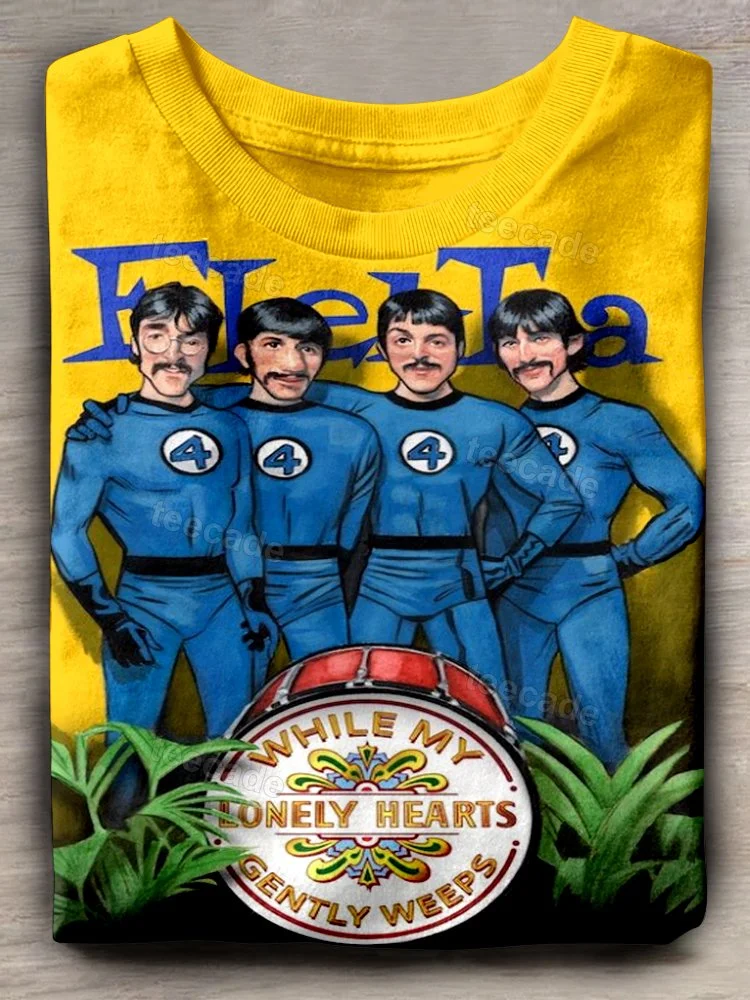 Teecade The Beatles Band Art Print T-shirt