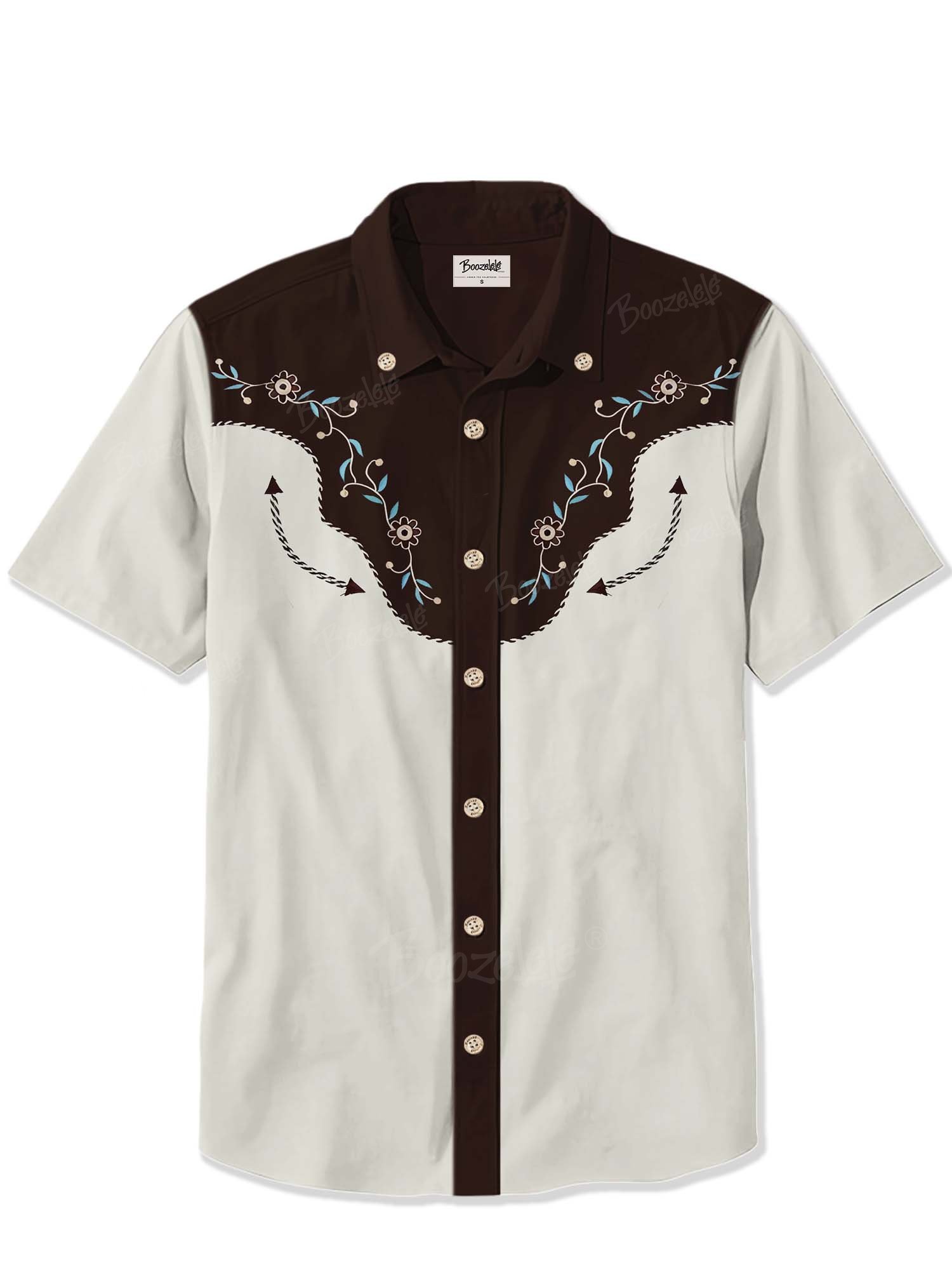 West Flower Cowboy - 100% Cotton Shirt