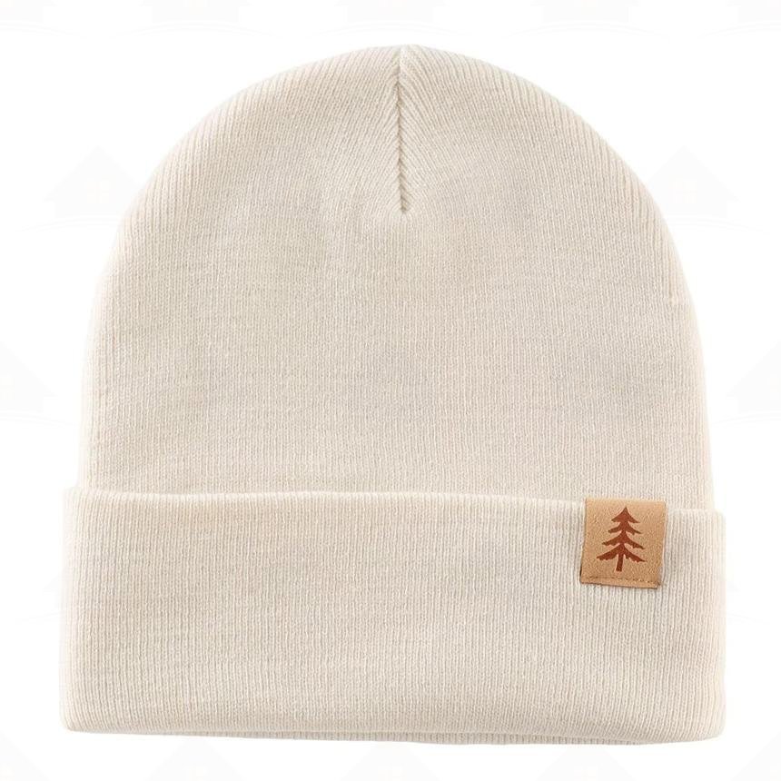 Home Prefer Kids Knit Beanie Watch Hat Acrylic Winter Beanies for Boys Girls Double Layered Knitted Warm Cap for Children