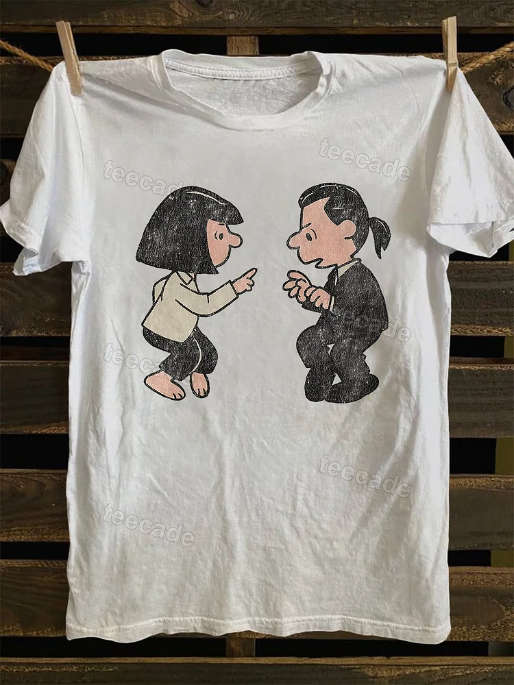 Teecade Teecade  Pulp Fiction Dance Movie T-shirt