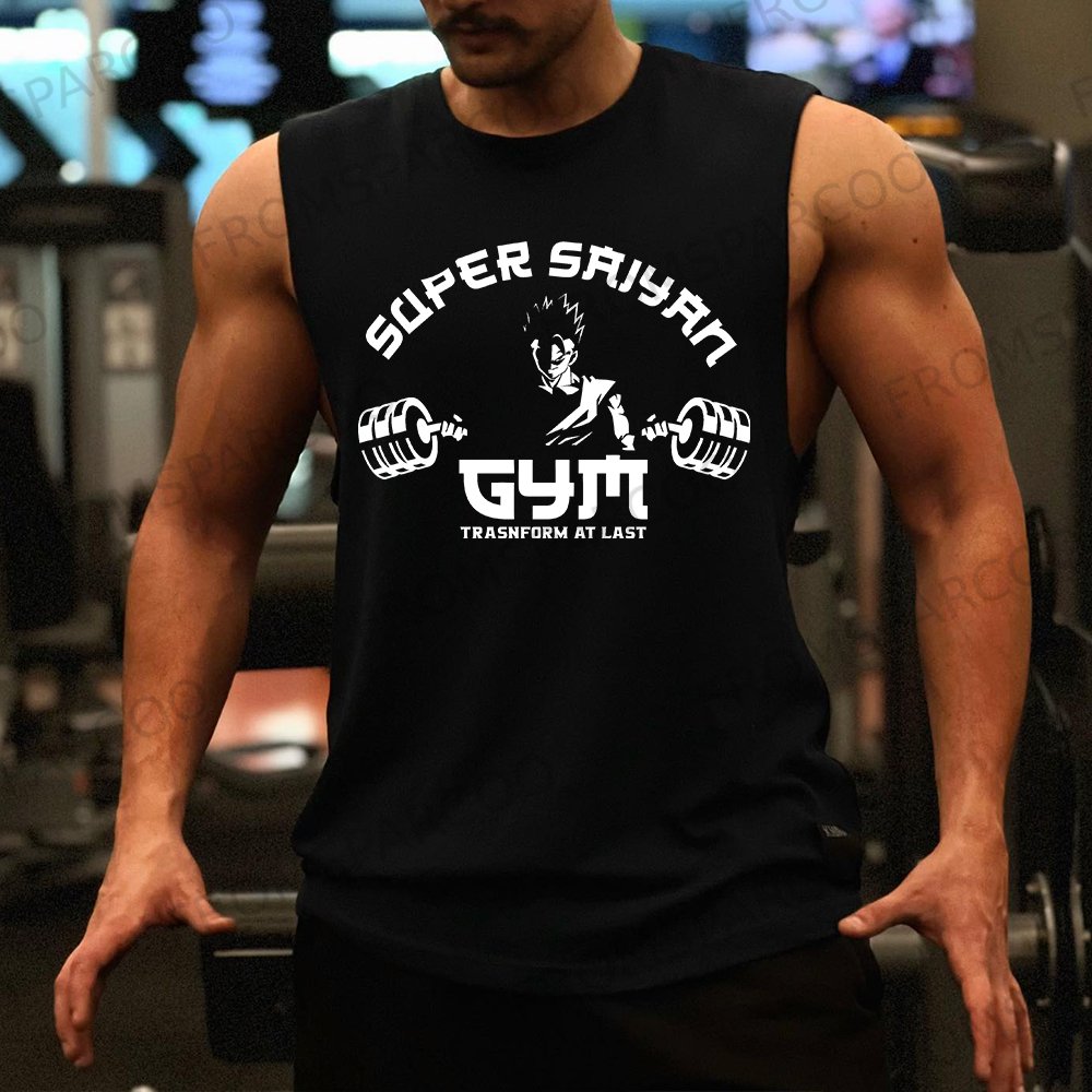 Men's Printed Gym Tank Top
