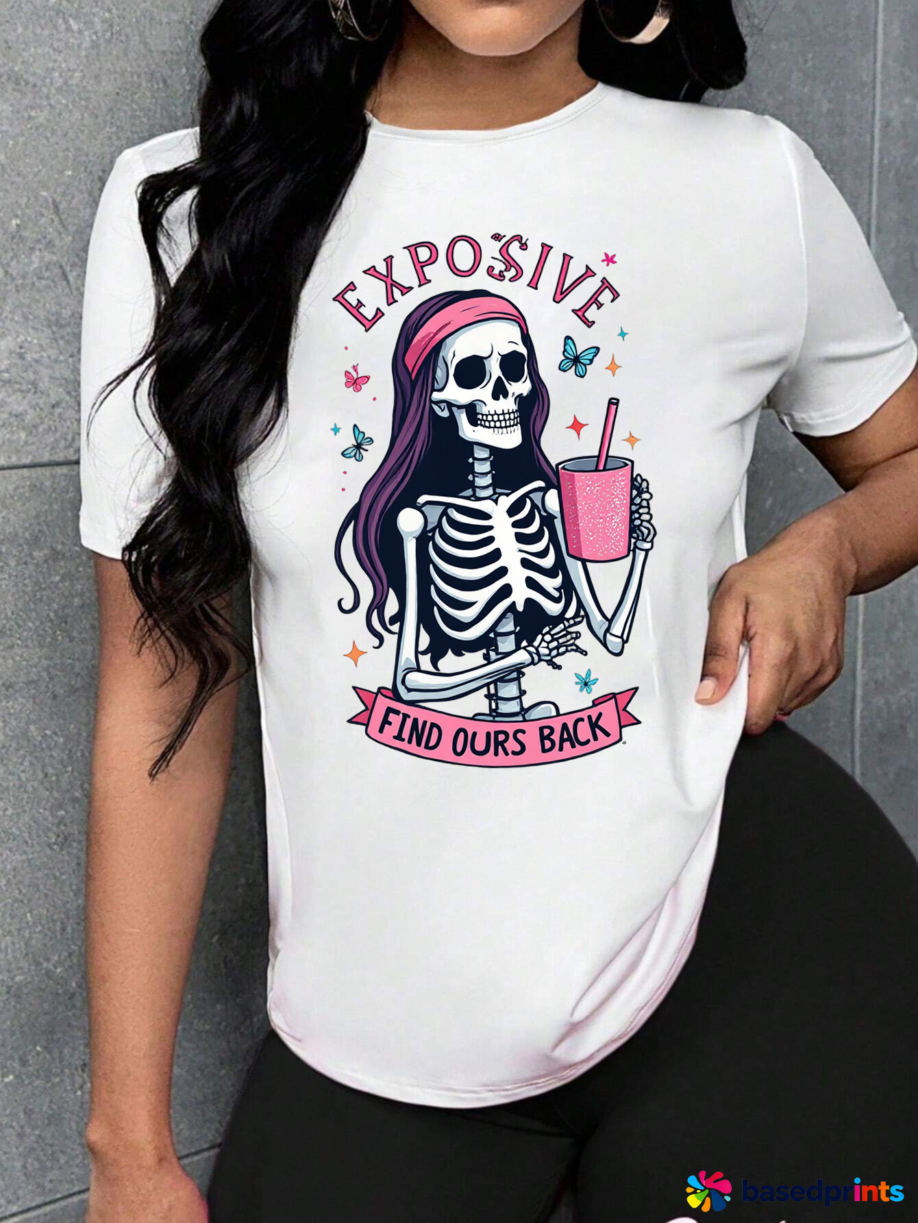 Skeleton Graphic Tee Shirt