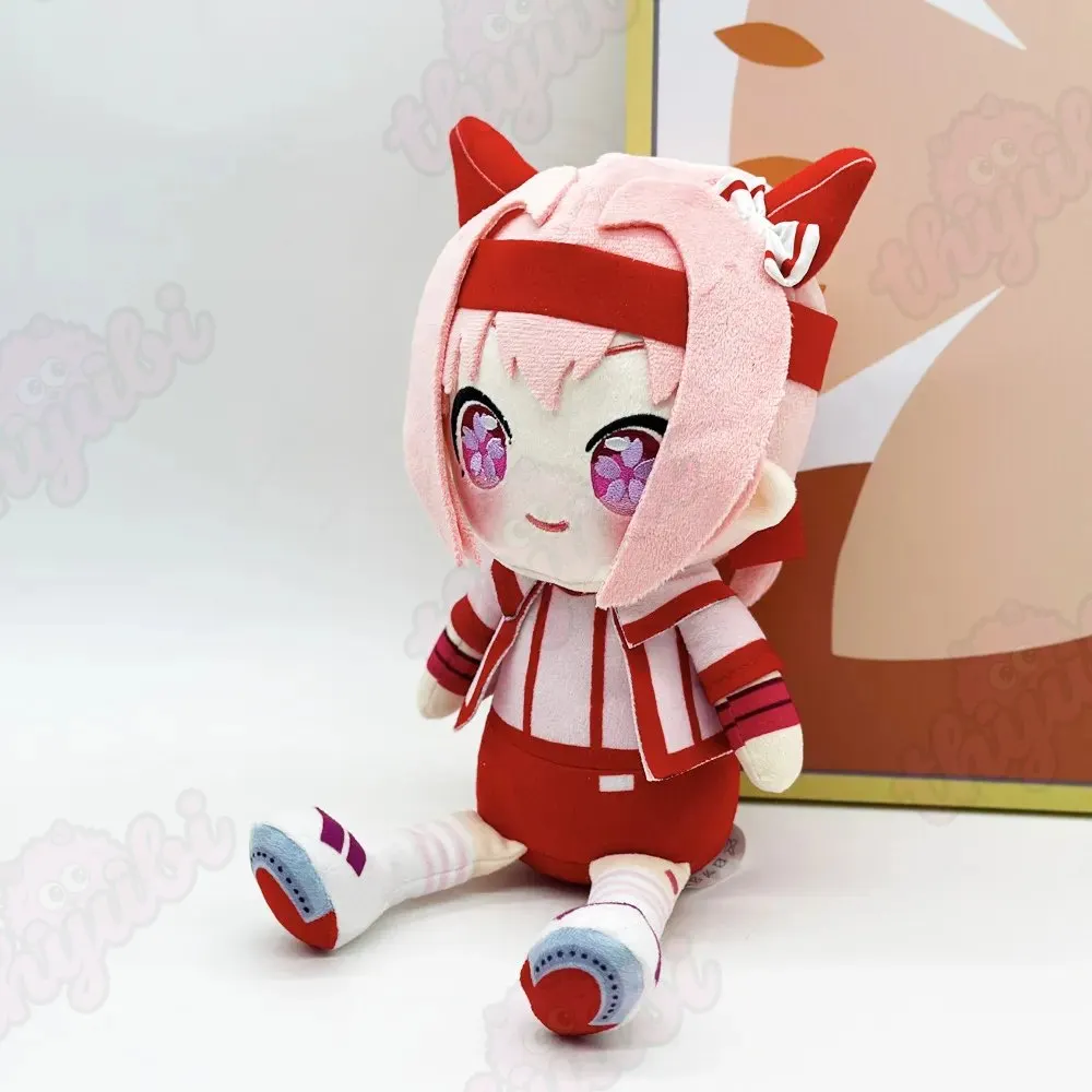 Plush Doll of Anthropomorphic Horse Girl &ndash; Cute Animal Ears & Tail Design &ndash; Soft Stuffed Toy for Display & Collection - thyubioffcial